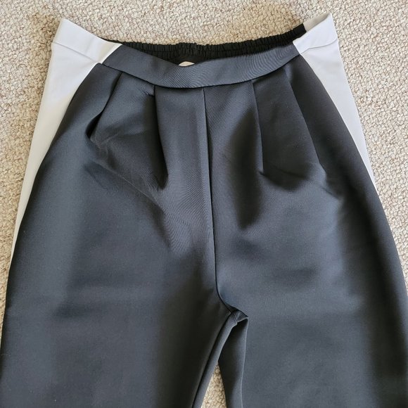 H&M Black Legging with White Side Stripes Size 8 - Picture 2 of 8